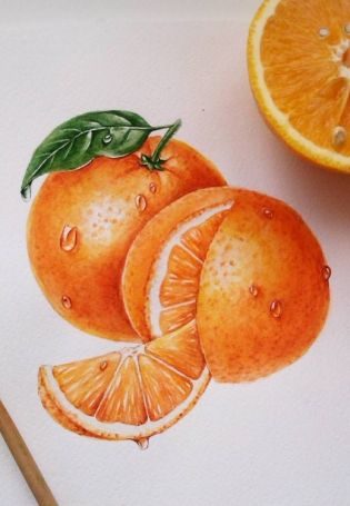 Апельсин арт