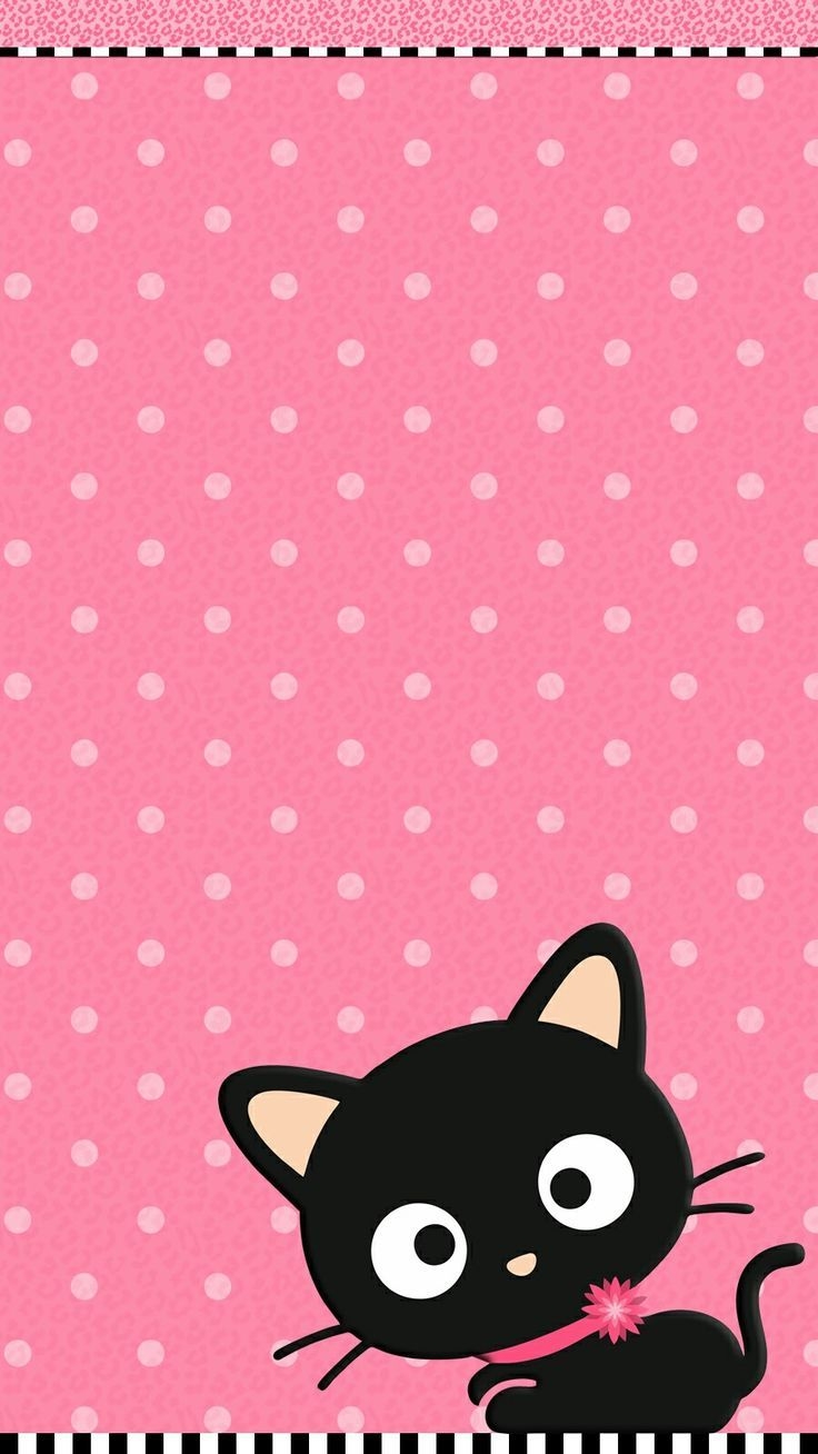 Милые котята на розовом фоне