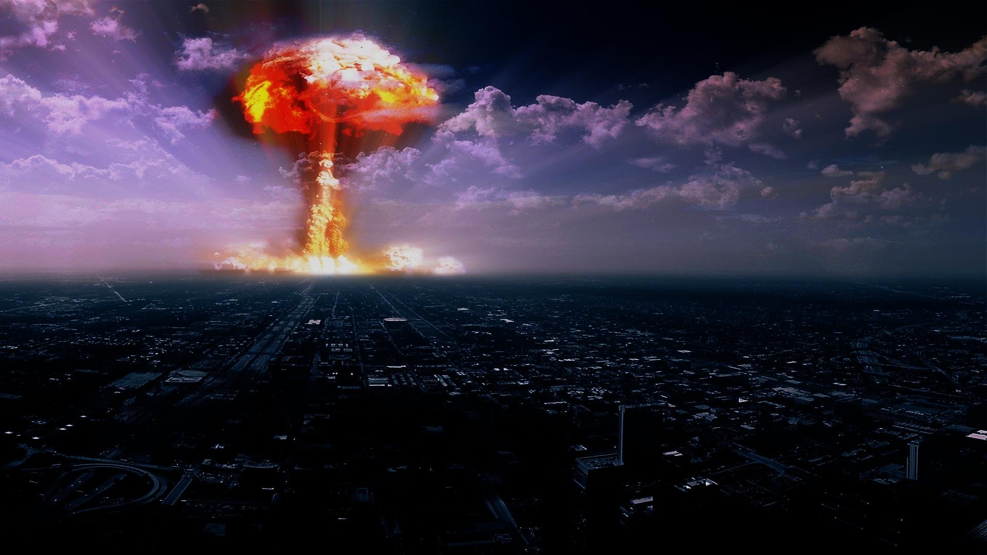 Атомный гриб. Атомный взрыв в Нью Йорке. Ядерный гриб. Красивый взрыв.