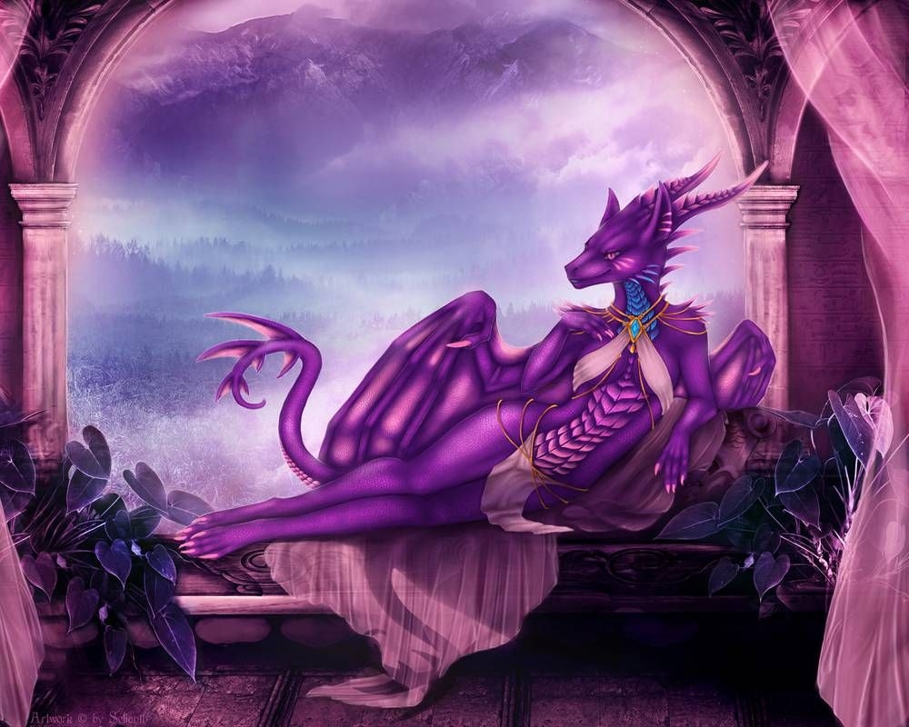 Dragoness Adalfyre Purple