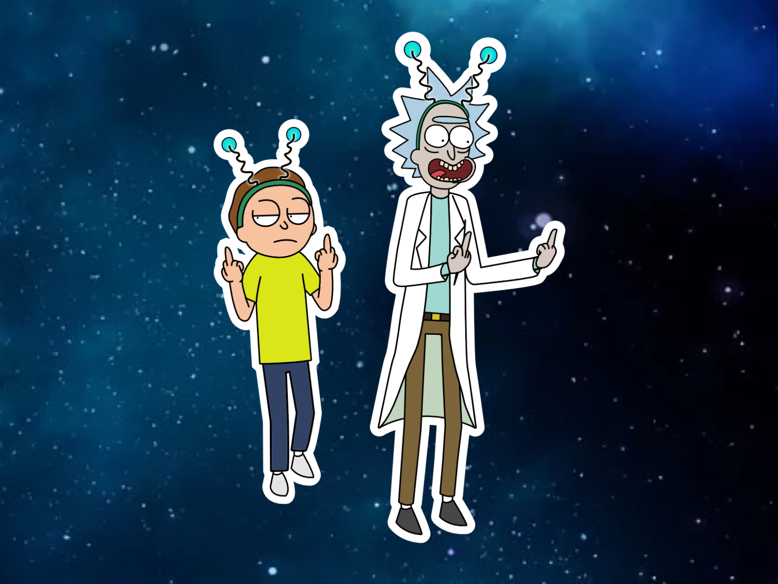 Wallpaper morty. Рик и Морти Peace among Worlds. Рик и Морти на фоне космоса. Рик и Морти космос арт. Рик и Морти мини Вселенная.