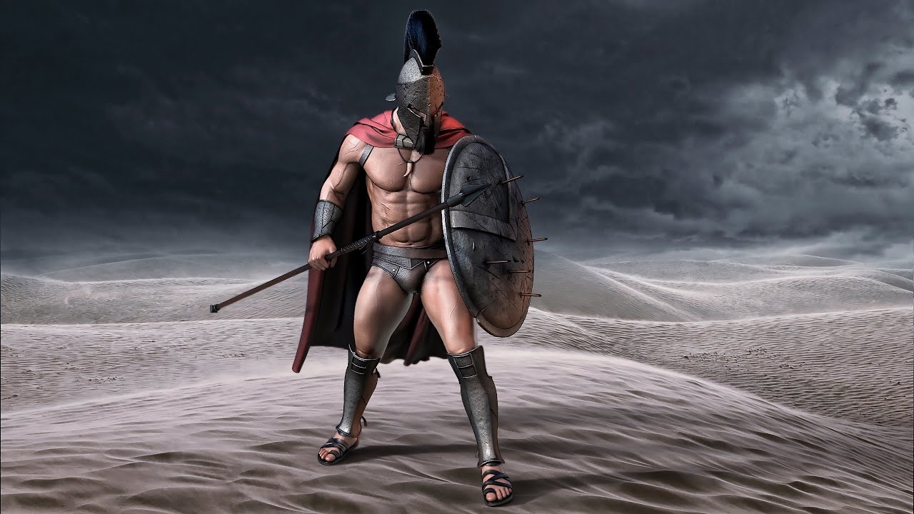 Царь Леонид Спартанский воин