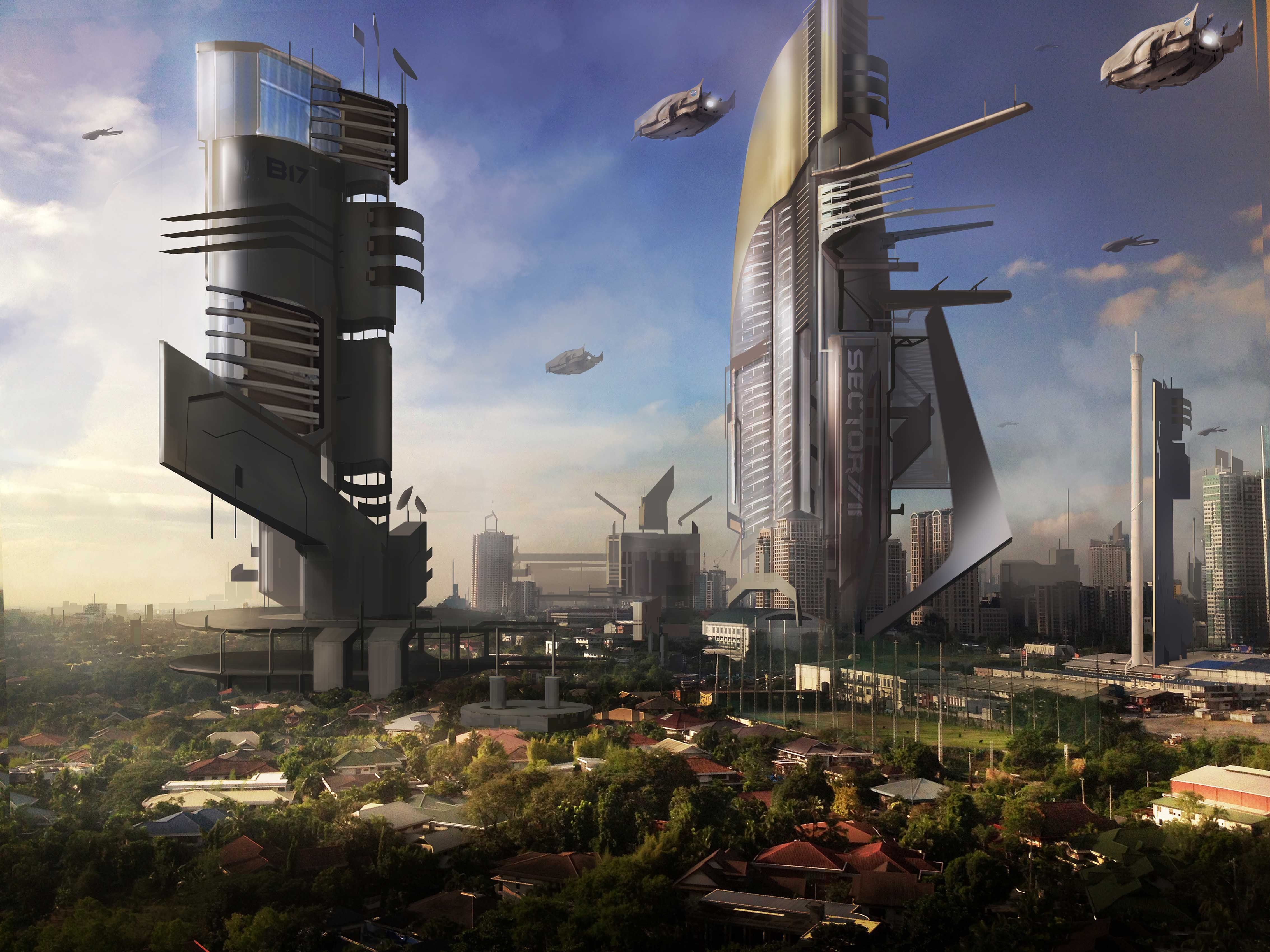 Будущего и т д эти. "Футуристическая башня Даниэль ВИДРИГ, будущее здание. Город будущего. Фантастический город. Город в будущем.