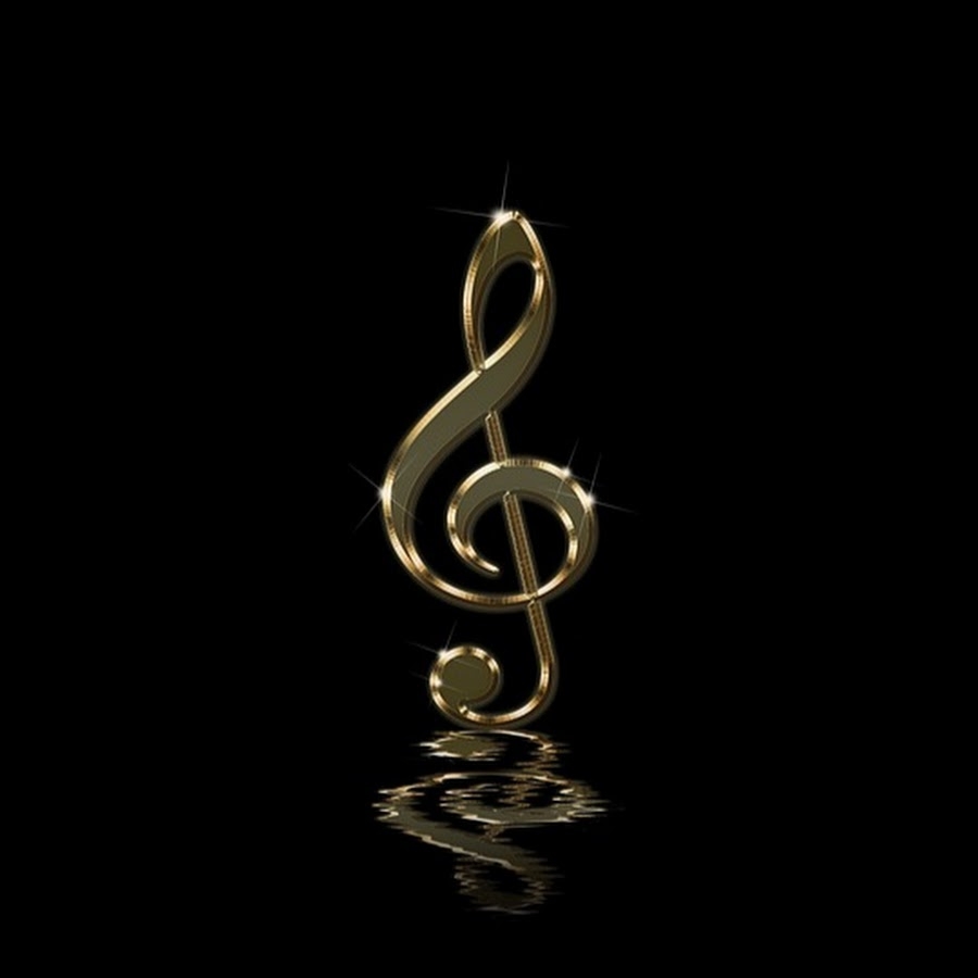 Golden Music Notes