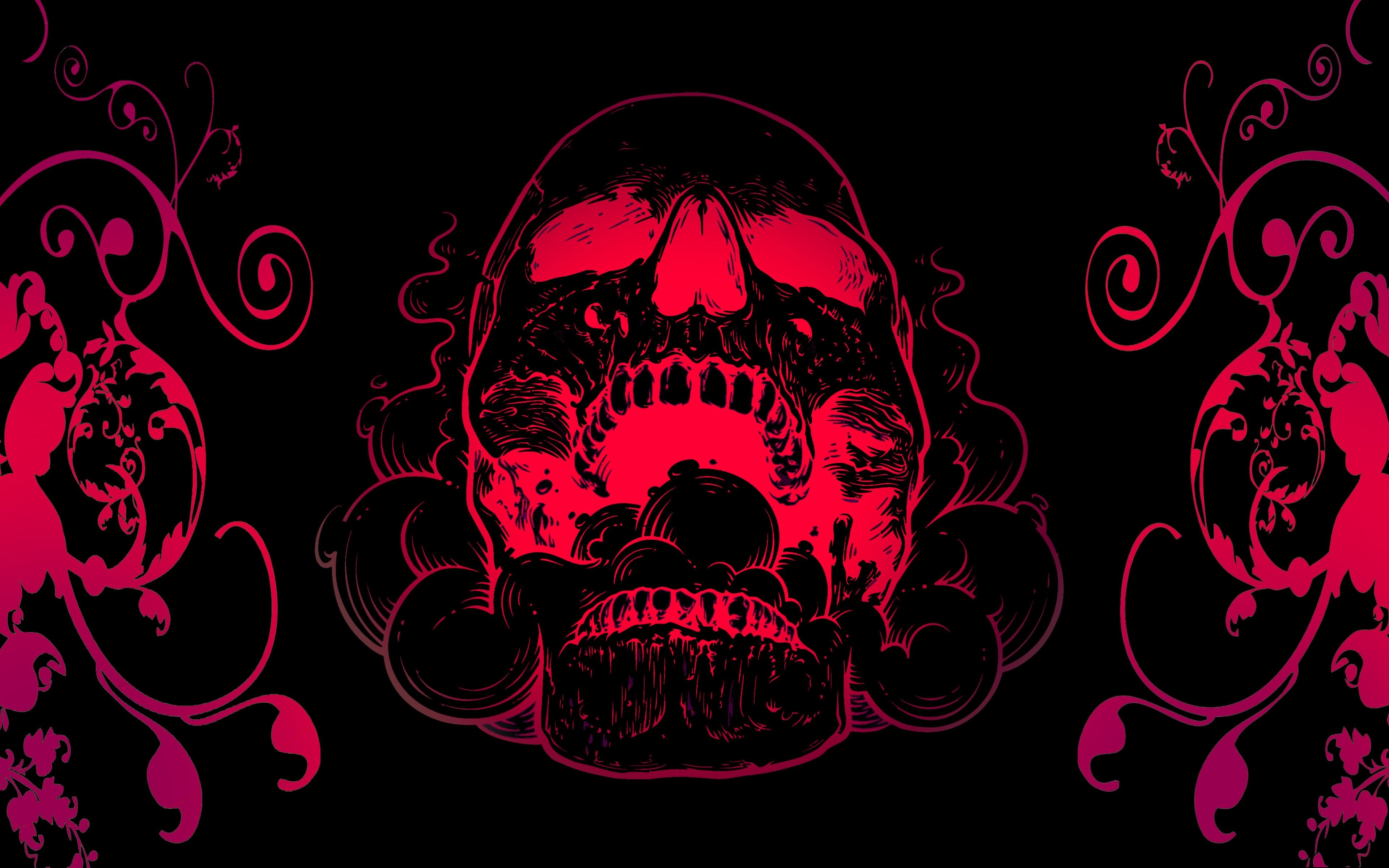 Crimson skull