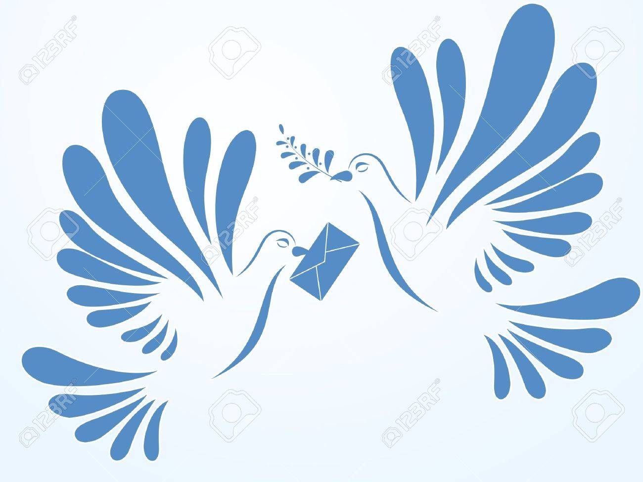 Стилизованный голубь мира