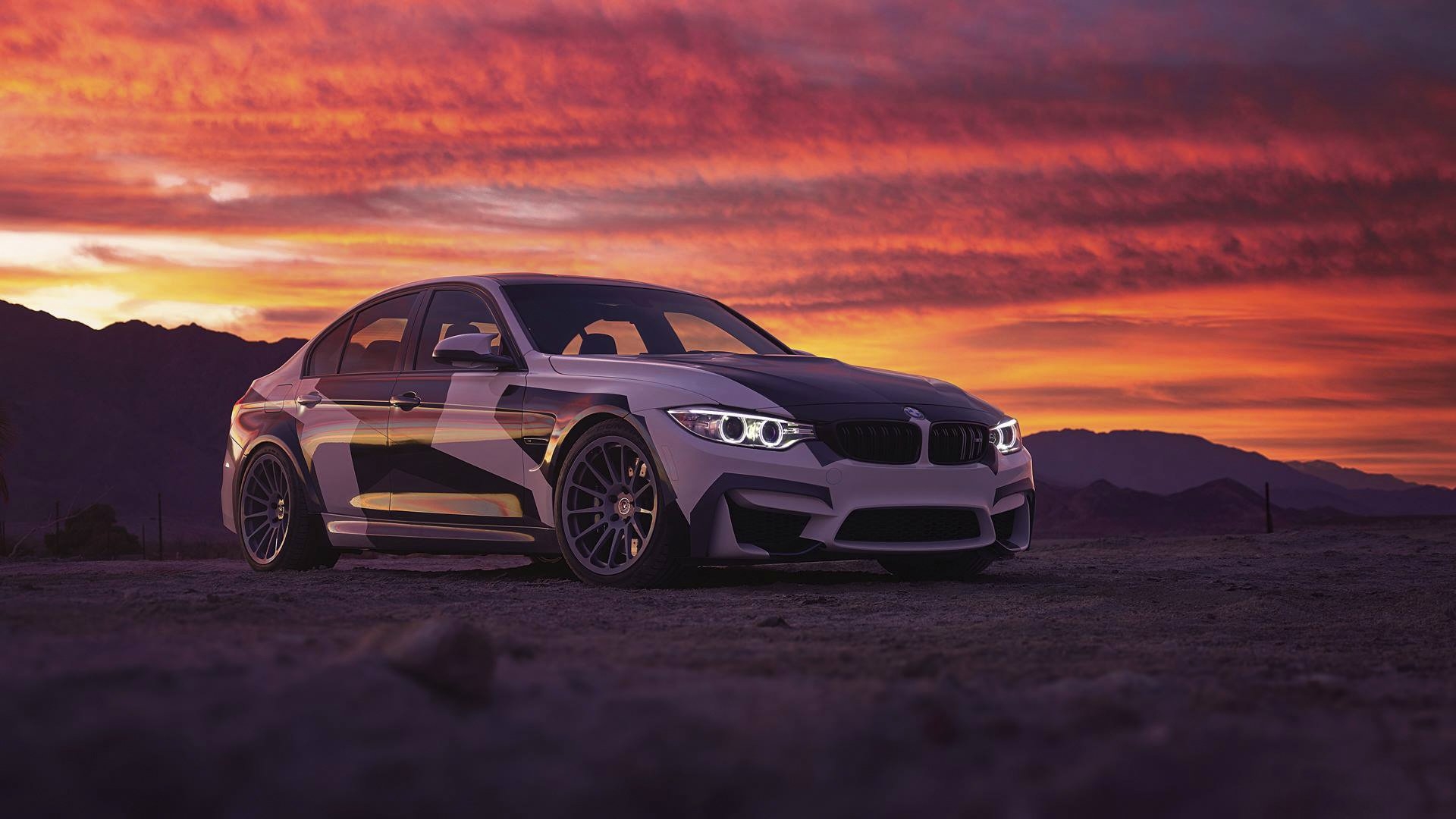 BMW m3 закат