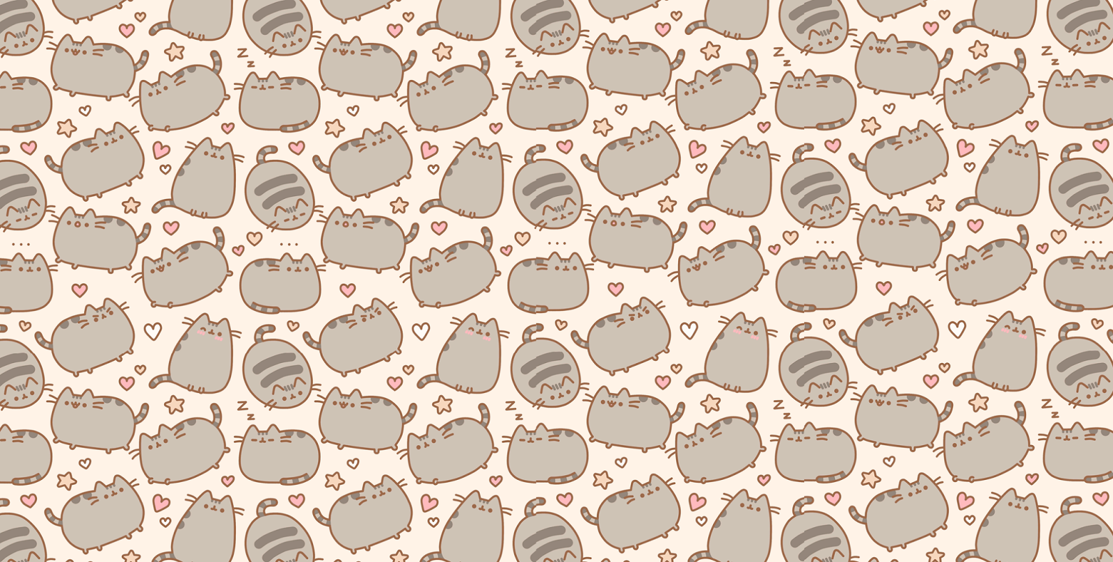 Обои пушина. Кот Пушин паттерн. Pusheen the Cat обои. Милые фоны для рабочего стола. Милый фон.