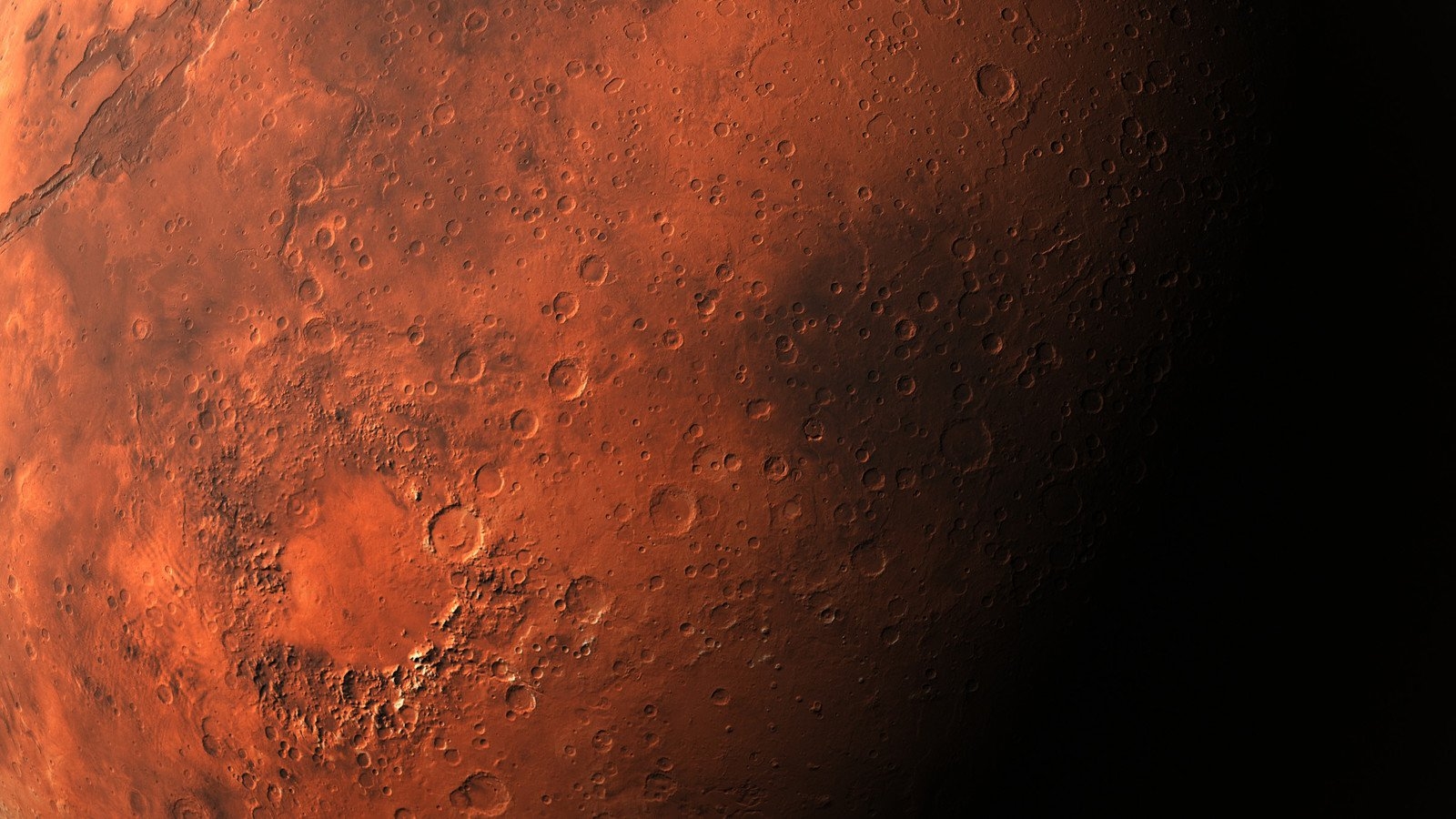 Цвет поверхности Марса планеты