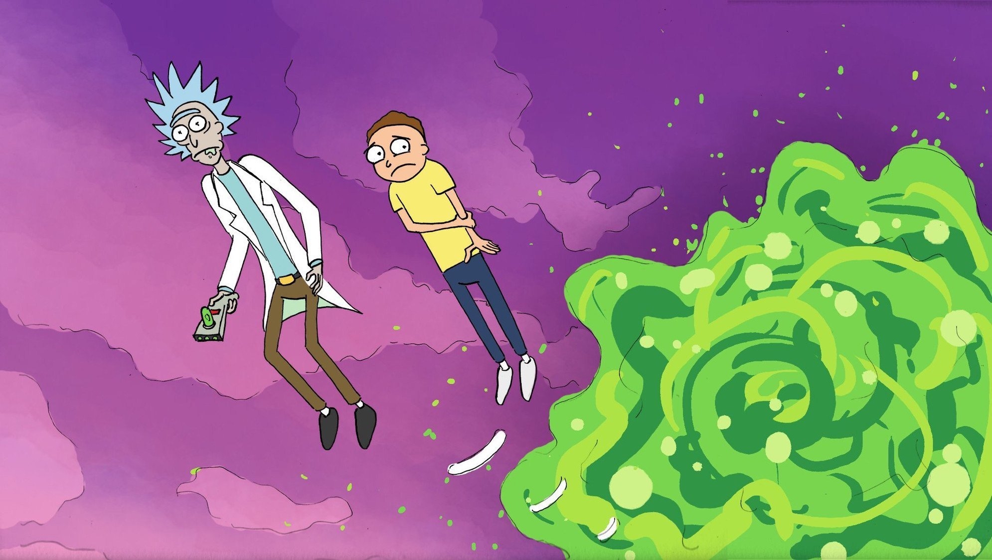 Wallpaper morty. Rick and Morty фон. Рик и Морти Peace among Worlds. Рик Санчес 4к. Арт Рик и Морти 4к.