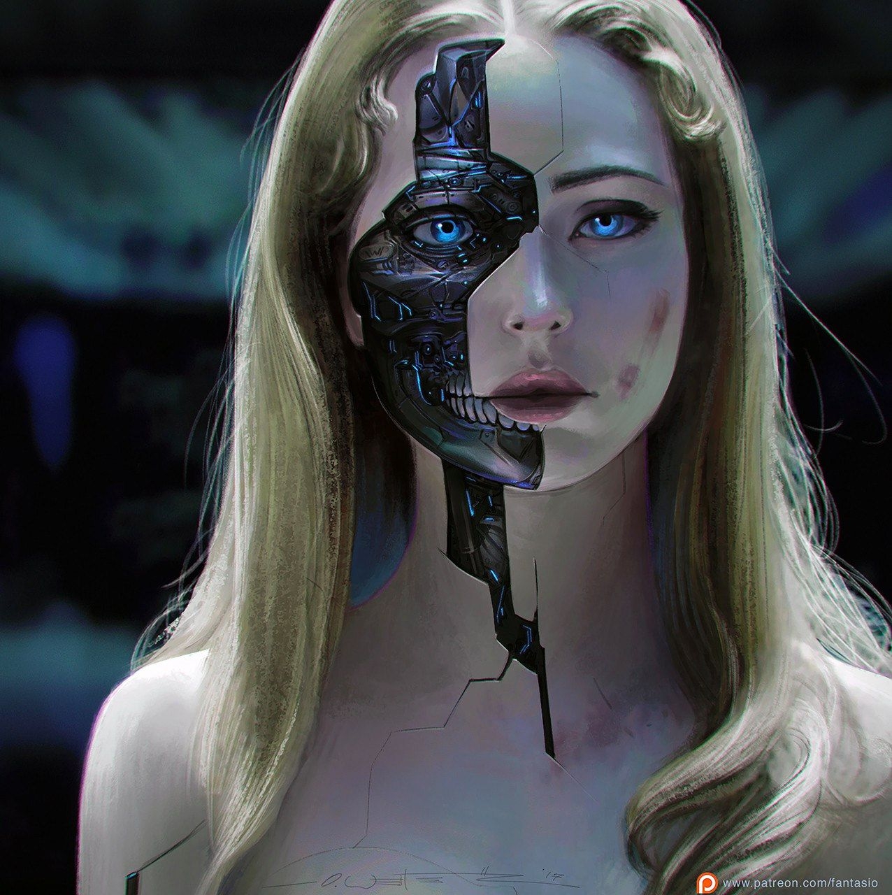 Cyberpunk sci fi girl фото 116