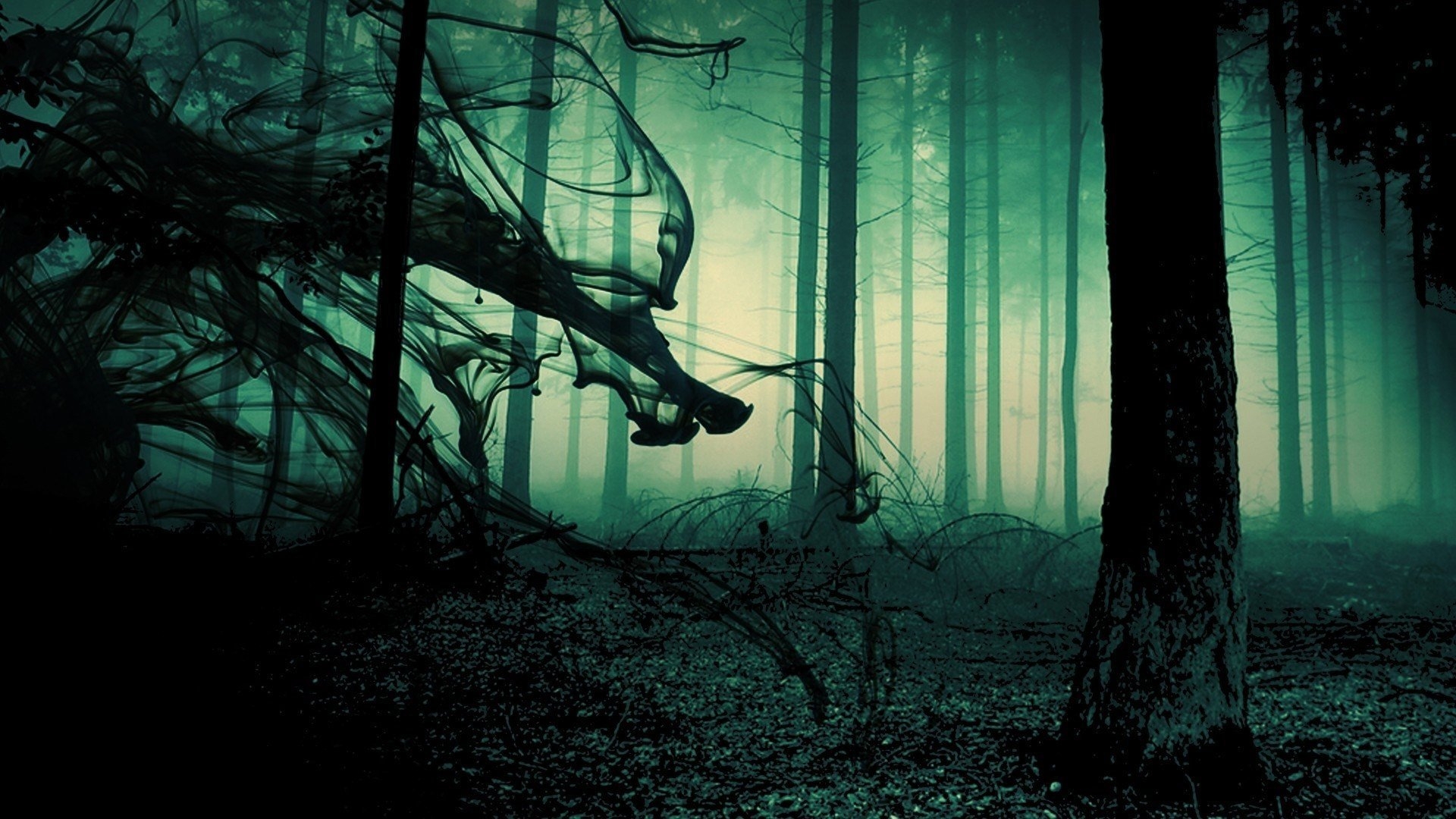 Фон страшный лес - 63 фото