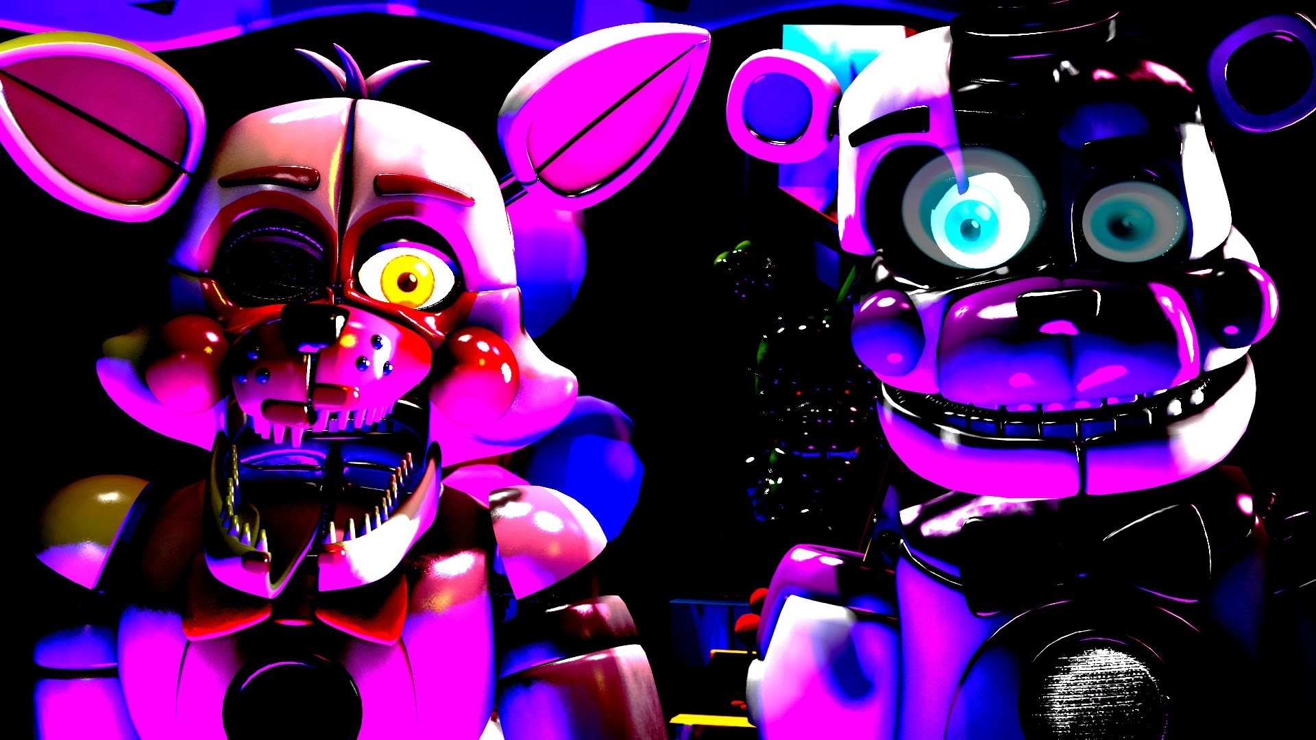 Five nights at freddy sister. Фантайм Фредди ФНАФ 5 SFM. Фантайм Фредди на сцене SFM. Фантайм Фредди обои. Five Nights at Freddy's sister location фантайм Фокси.