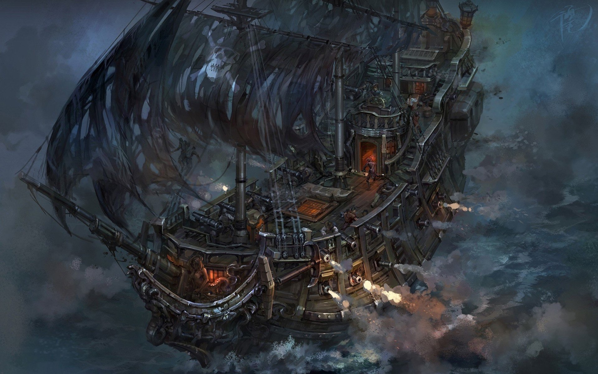 Unsinkable pirate ship