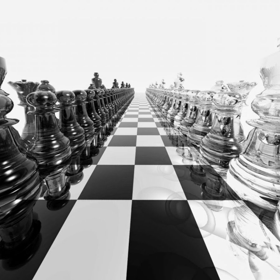 Белые шахматы на доске фото