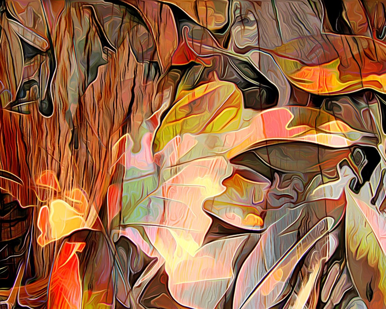 Осень абстракция - 65 фото