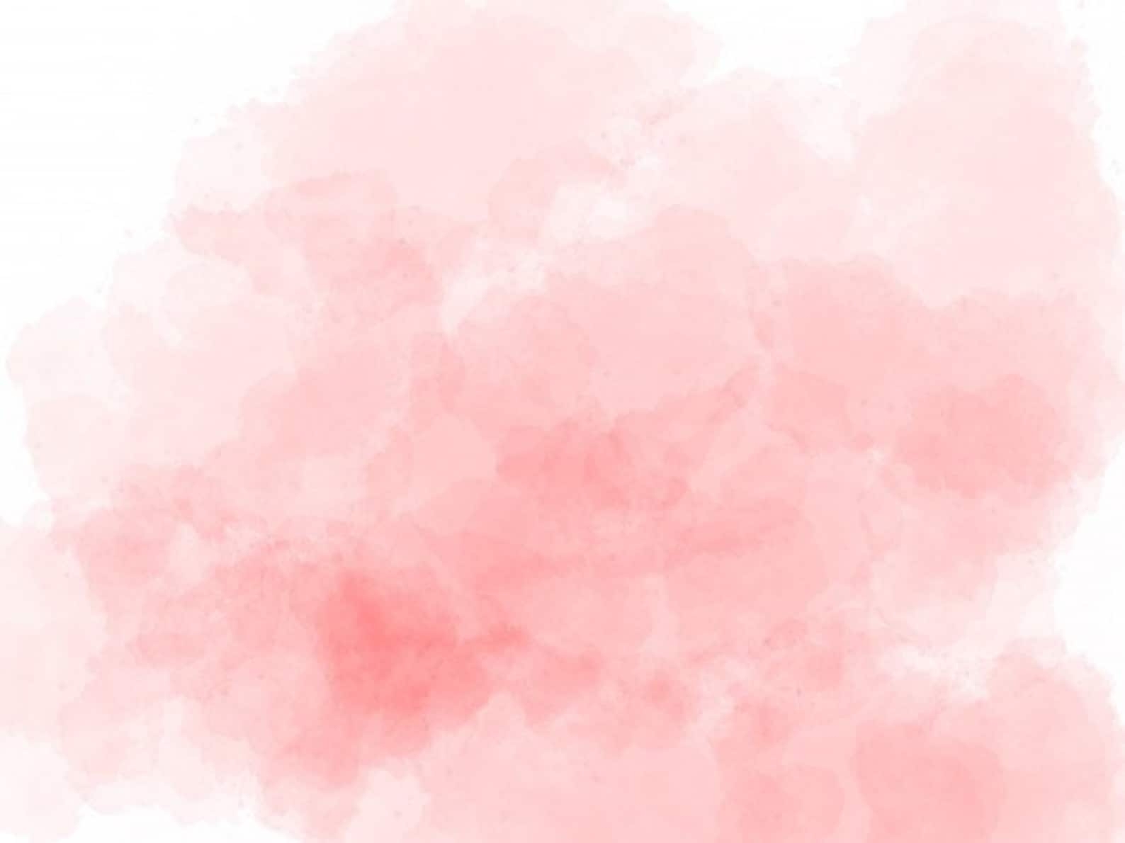 Розовая акварель на белом фоне