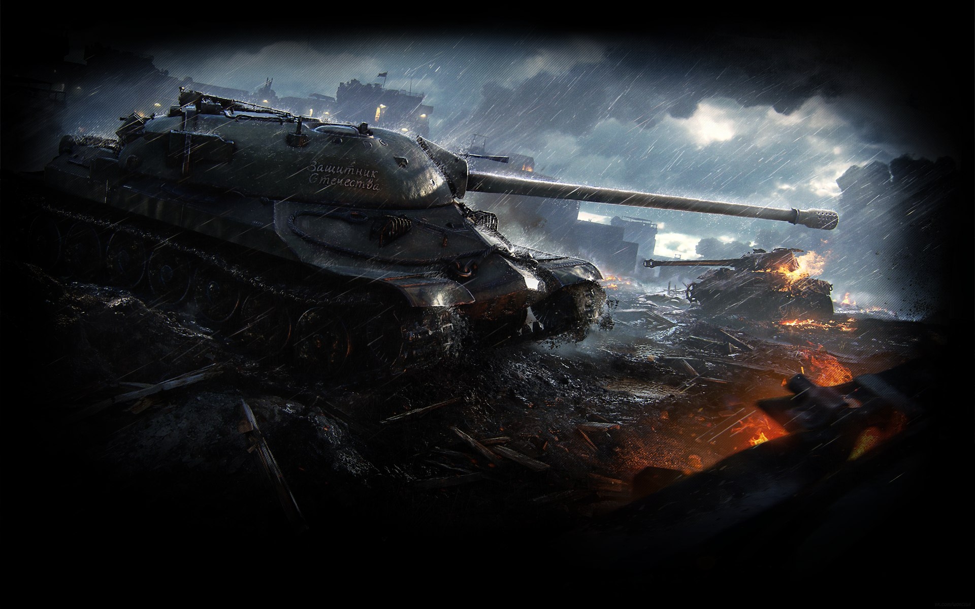 Звуки ворлд танкс. ИС-7 World of Tanks Blitz. World of Tanks ночной. Обои на рабочий стол WOT. ИС 7 на рабочий стол.