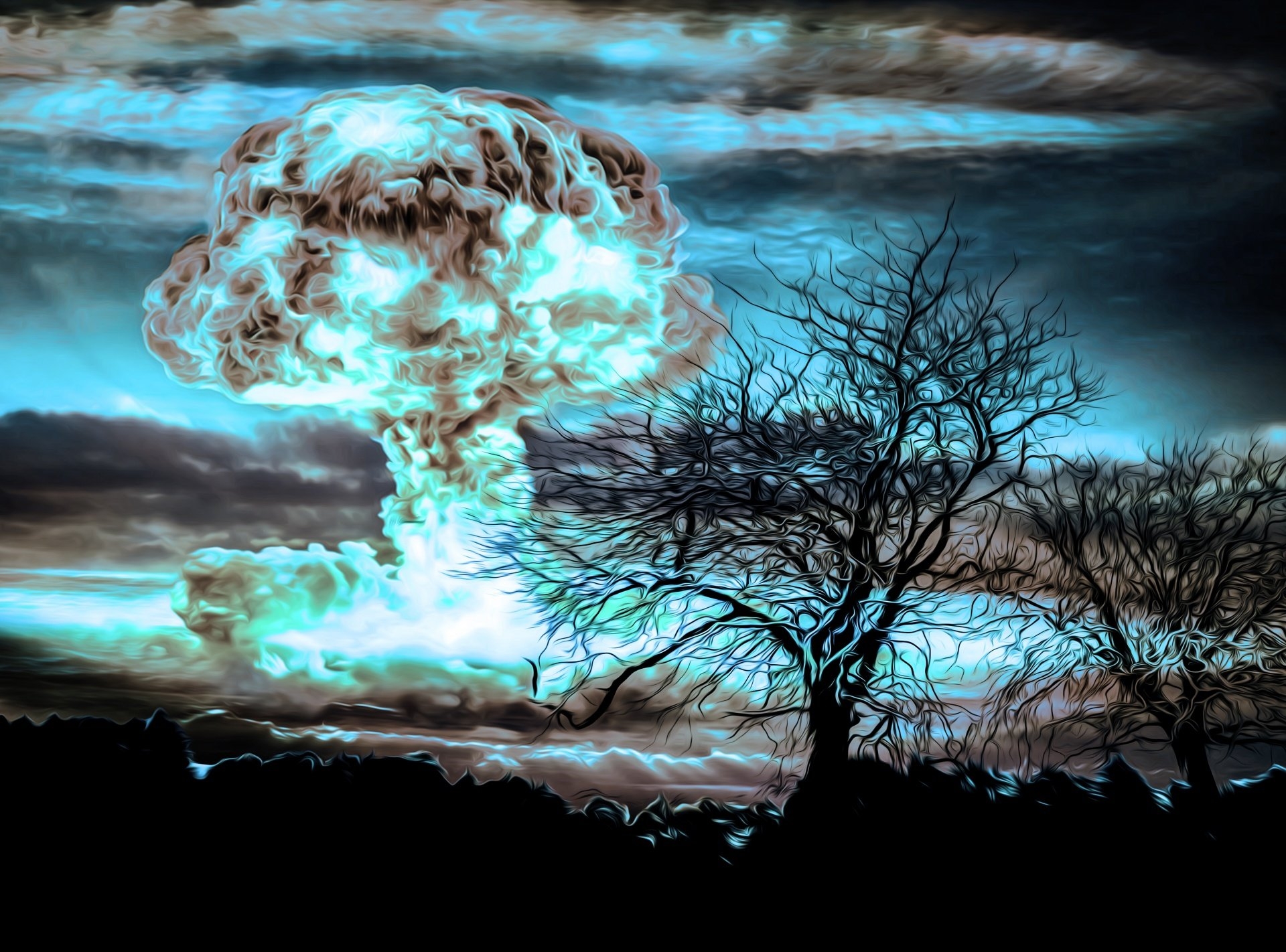 Атомный гриб. Ядерный гриб фоллаут. Ядерный взрыв арт. Ядерный гриб арт.