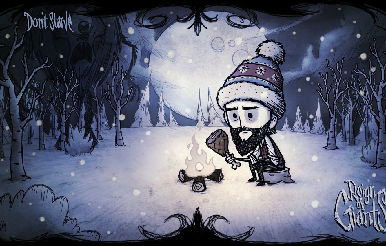 Don t desert. Don't Starve Winter. Медведь барсук донт старв. Донт старв тугезер зима. Донт старв зимний.