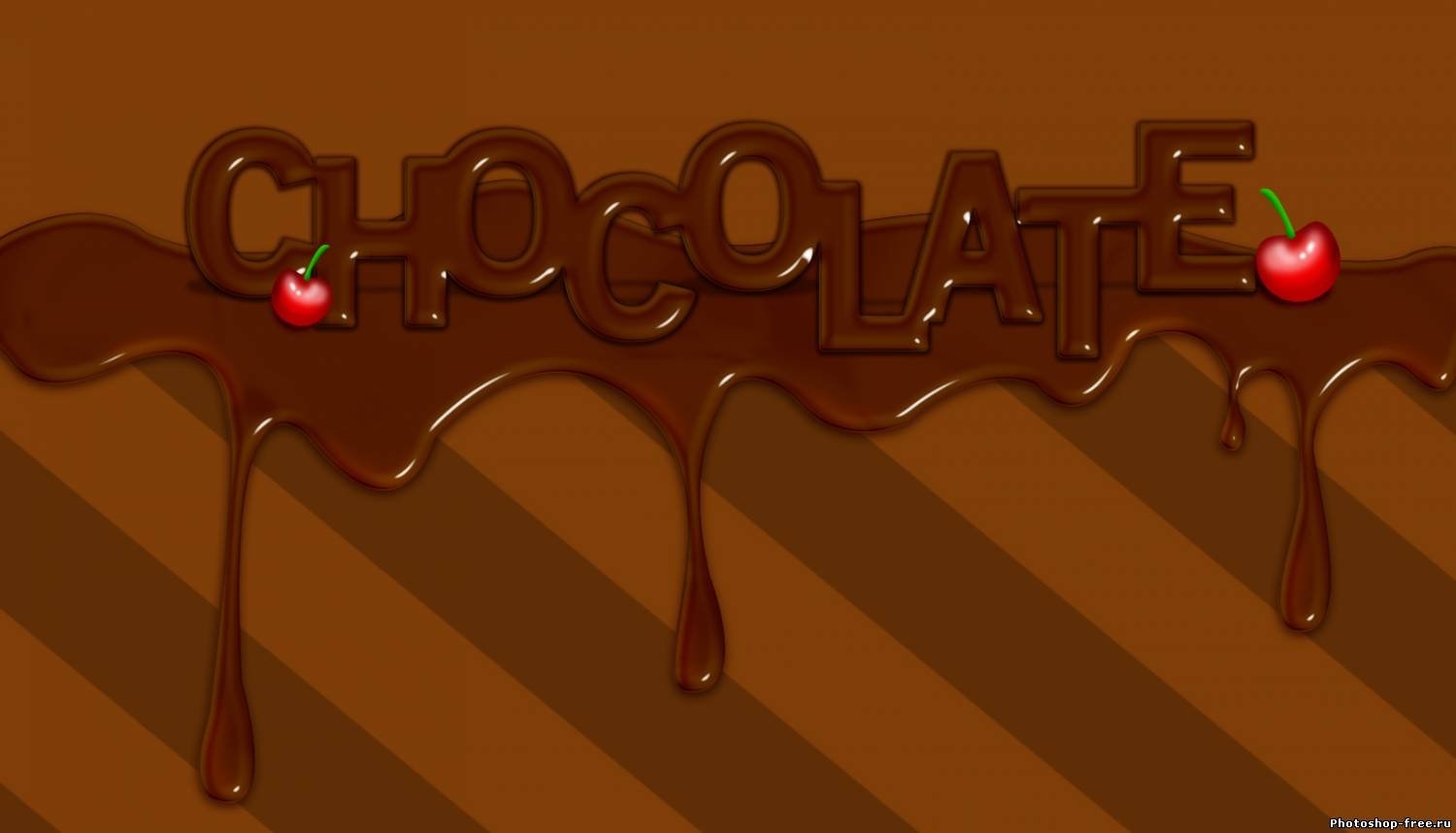 Красивая надпись шоколад