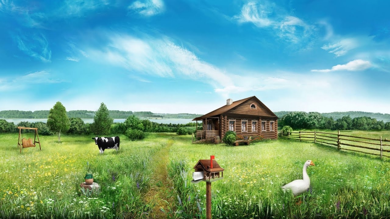 Реклама про деревню. Домик в деревне. Фон деревня. Деревня летом. Сельская природа.