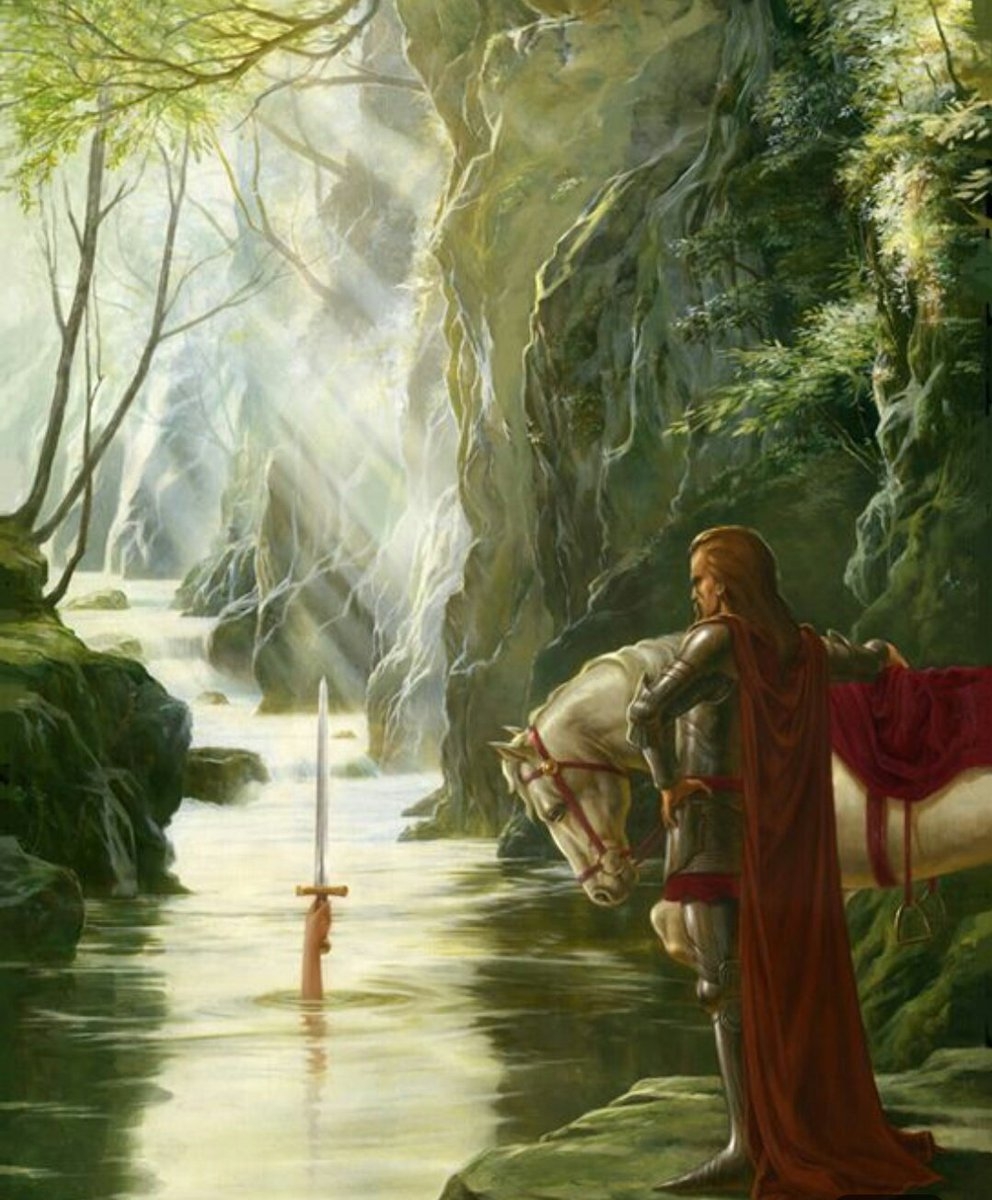 Владычица озера аудиокнига слушать. Владычица озера из короля Артура. Экскалибур меч короля Артура.