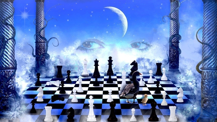 Фон профиля шахматная доска