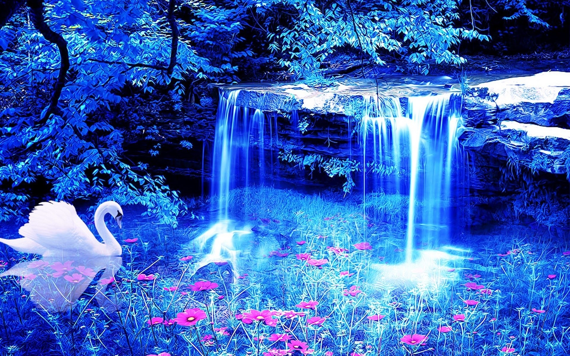 Обои на телефон живой водопад. Живая природа водопады. Сказочный водопад. Красивые картинки. Красивые картины.