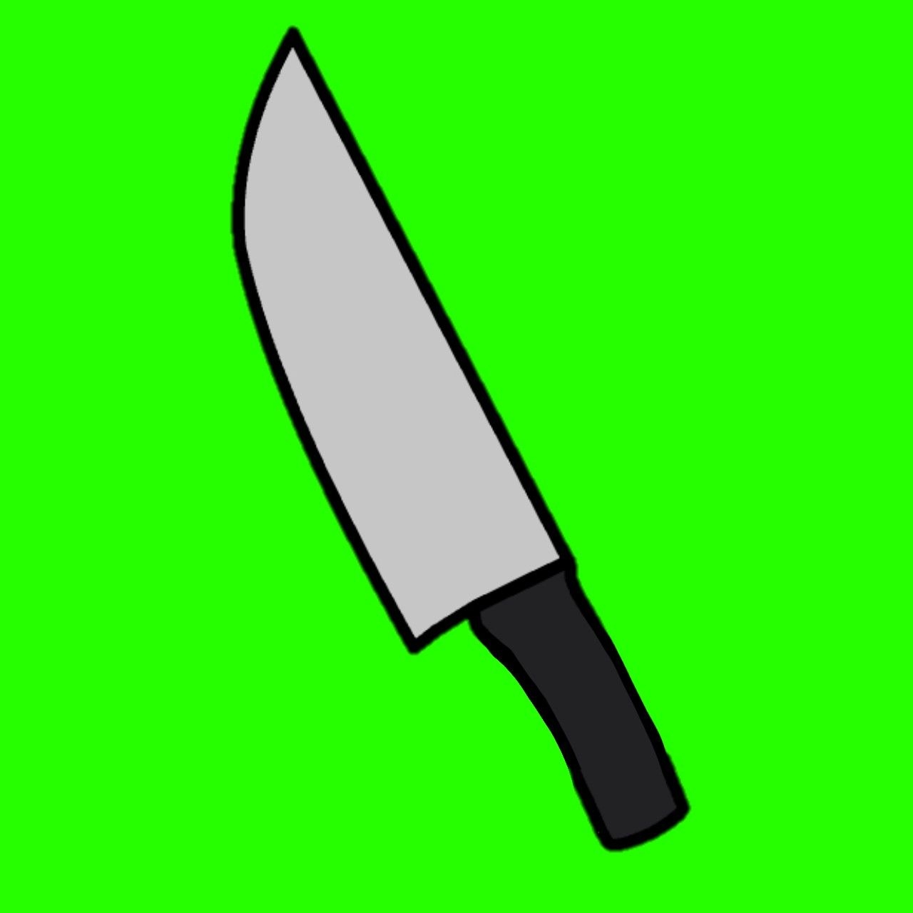 Нож зеленый фон - 60 фото