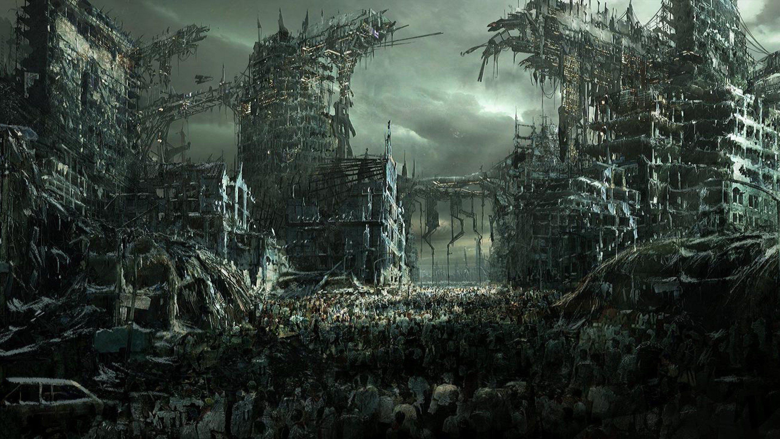 Конец света ужас. Вархаммер 40000 разрушенный город. Вархаммер апокалипсис. Апокалипсис обои. Постапокалипсис картинки.