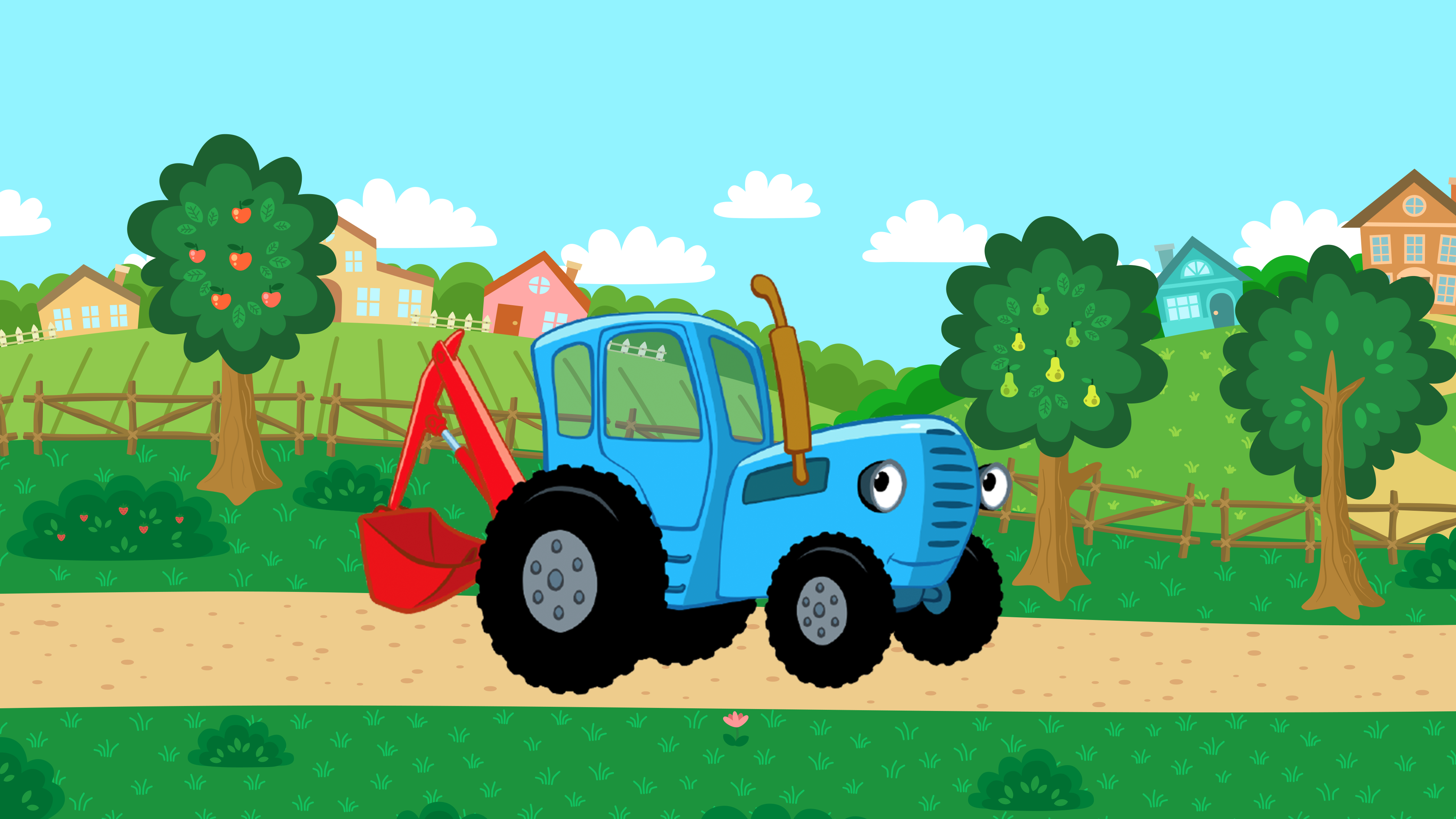 Собираем синий трактор. Габор синий трактор.