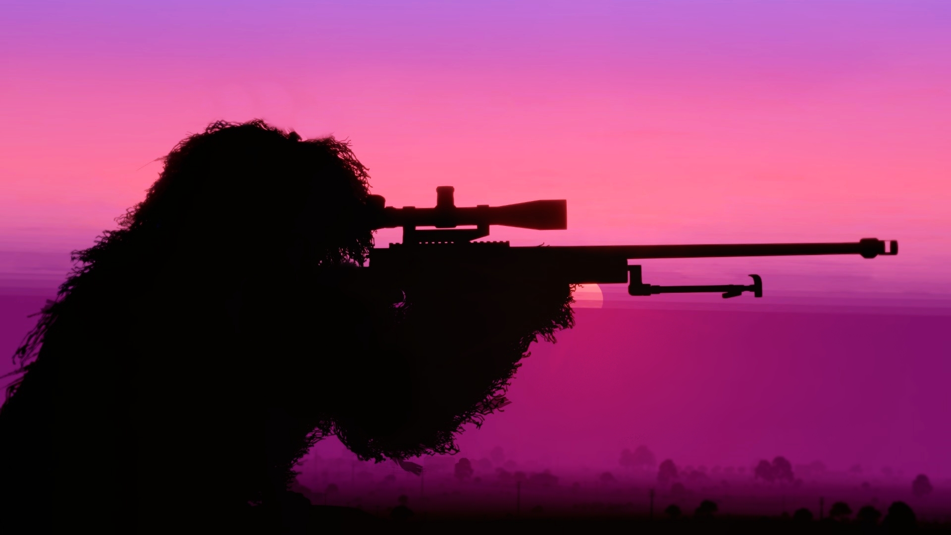 Фонк для пабг. Снайпер на закате. Снайпер на фоне заката. Силуэт снайпера. Силуэт снайпера на закате.