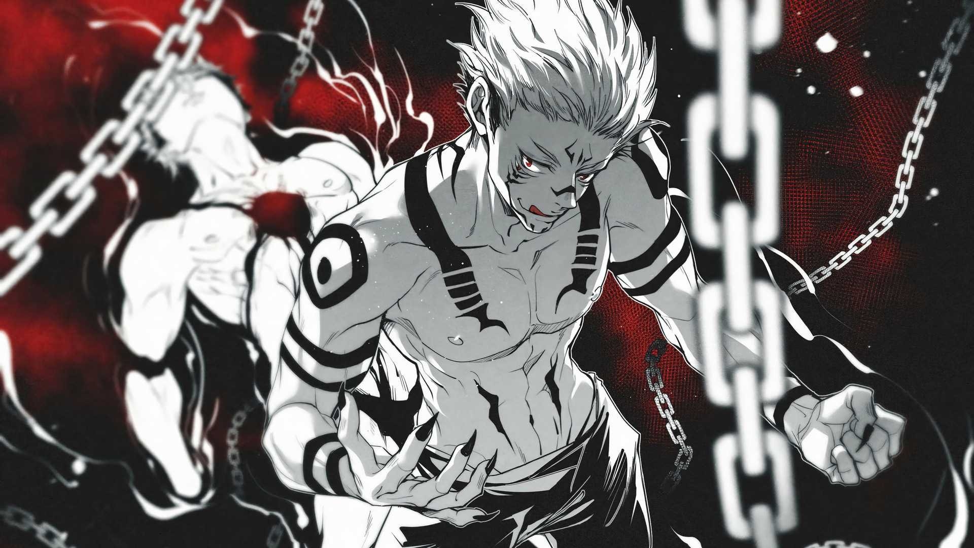 Jujutsu Kaisen сукуна. Итадори Юдзи демон. Итадори Юджи магическая битва. Магическая битва Итадори Юдзи арт.