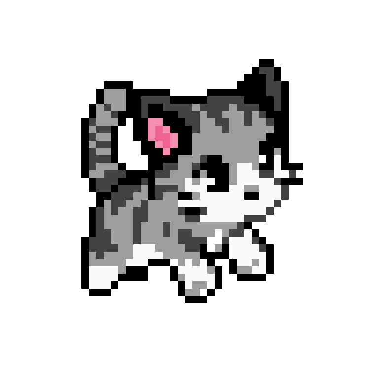 Кот пиксель арт