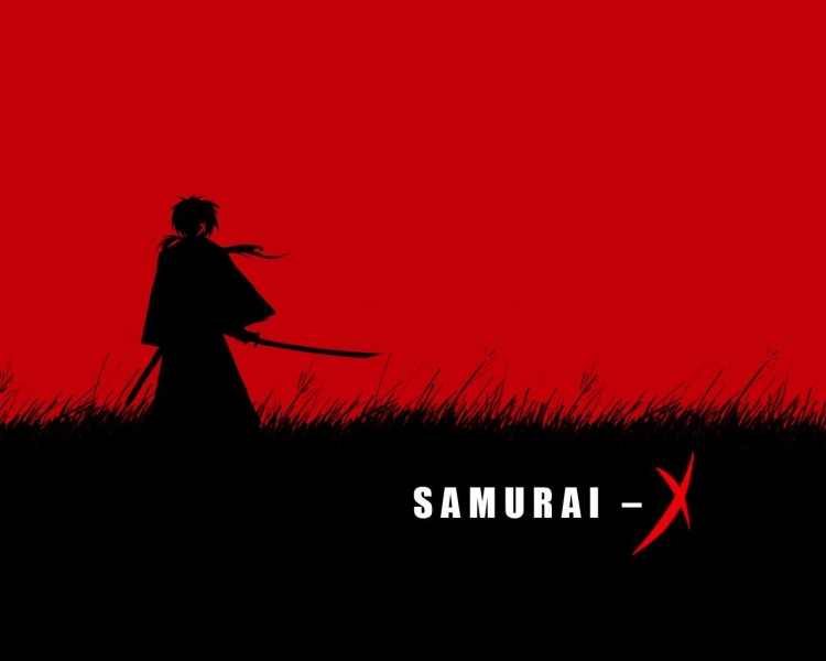 Красный самурай обои